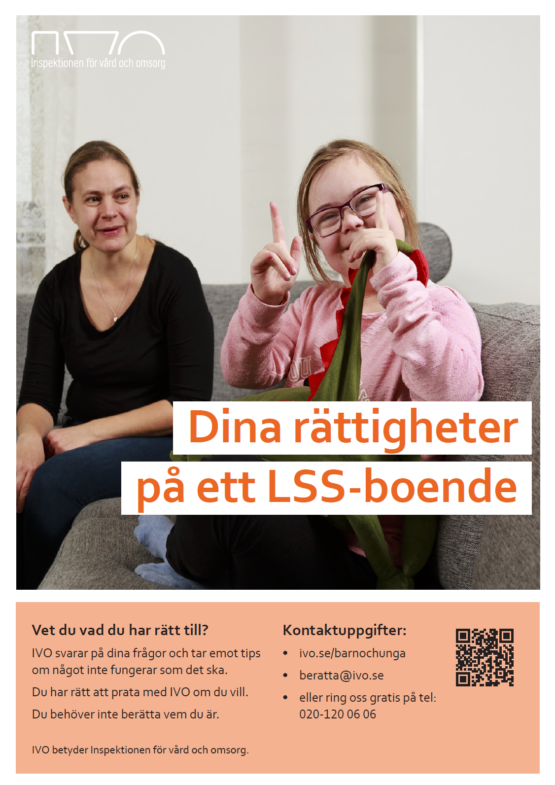 Affisch LSS Tjej är glad